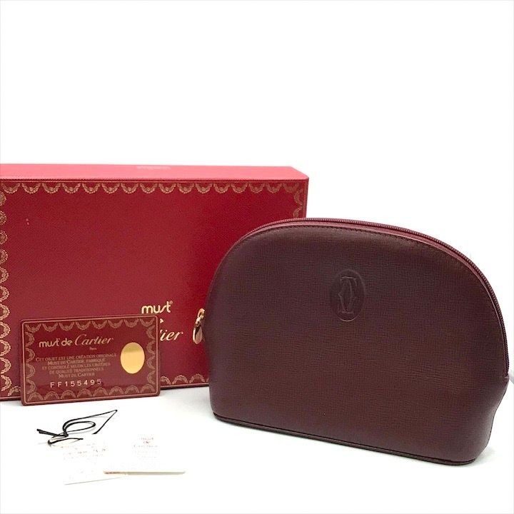 Cartier Leather Mini Makeup Pouch