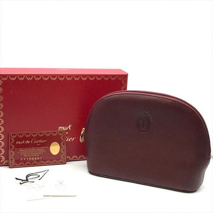 Cartier Leather Mini Makeup Pouch