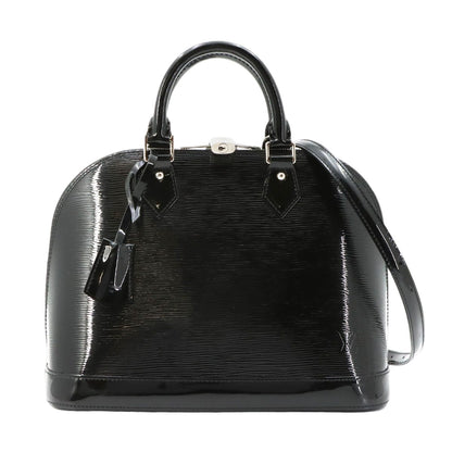 Louis Vuitton Epi Electric Alma PM 2-Way Hand Bag Noir Silver