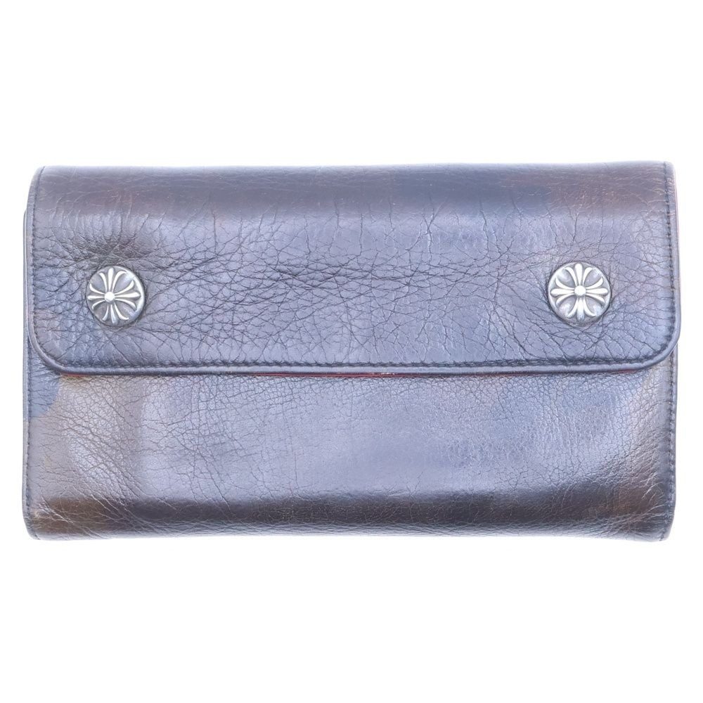 Chrome Hearts Wave Leather Wallet Khaki