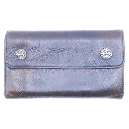 Chrome Hearts Wave Leather Wallet Khaki