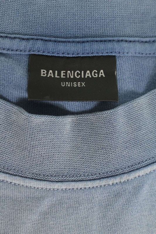 Balenciaga 23AW 764235 Tpvd5 BE KIND Print Damaged T-shirt Men's L