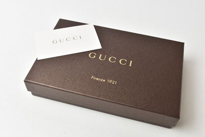 Unused Gucci Folding Wallet Gucci Swing Leather Light Blue 354497