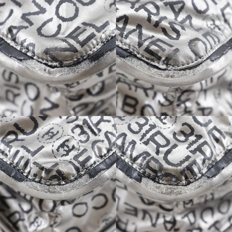 Chanel Unlimited Logo Coco Mark A46113 Nylon Silver Ladies Tote Bag