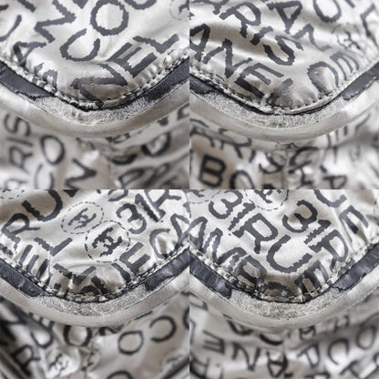 Chanel Unlimited Logo Coco Mark A46113 Nylon Silver Ladies Tote Bag