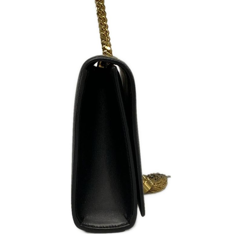 Saint Laurent Paris Kate Medium 354119 Black Chain Shoulder/tassel Leather