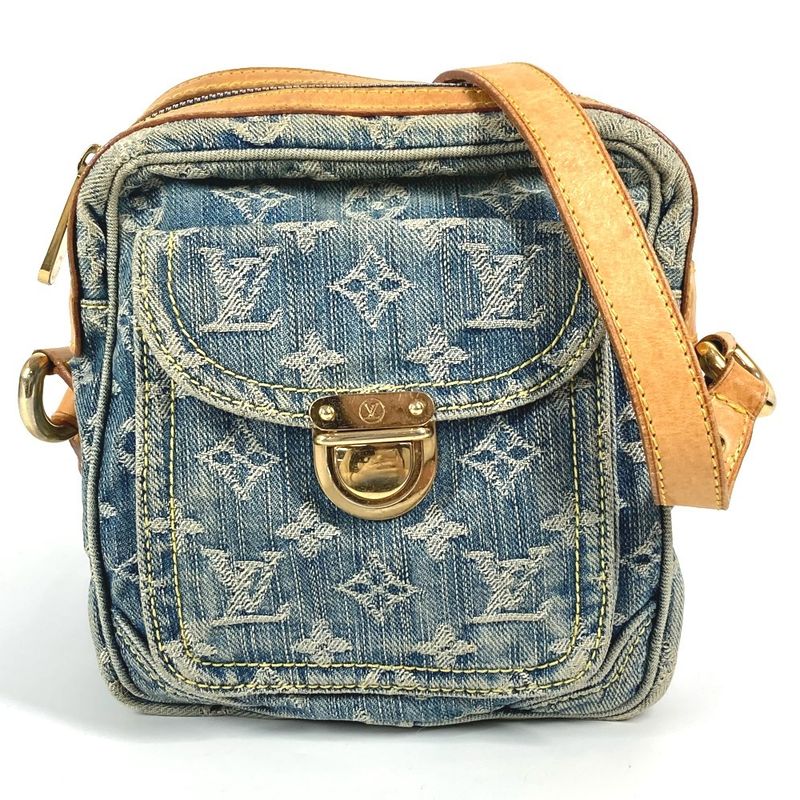 Louis Vuitton Shoulder Bag Camera Bag M95348 Monogram Denim Blue