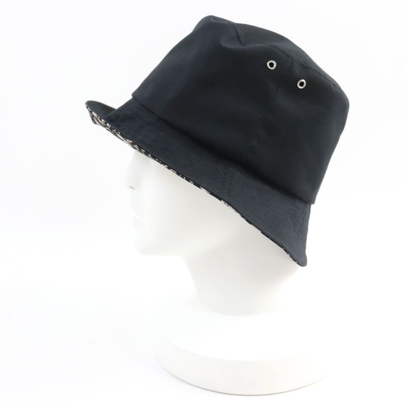 Christian DIOR 95tdd923a130 Teddy-d Obscure Pattern Bob Hat Black 58 Storage