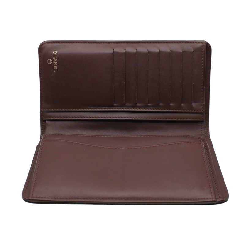 Chanel Ap0233 Caviar Skin Folded Long Wallet A25-2676