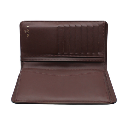 Chanel Ap0233 Caviar Skin Folded Long Wallet A25-2676