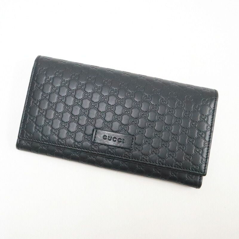 Gucci Wallet Micro Guccissima Leather Black