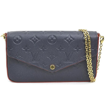 Louis Vuitton Chain Wallet Crossbody Bag Monogram Empreinte Pochette