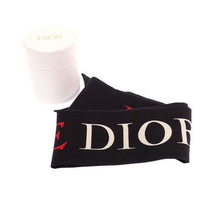 Dior Mitzska Fam le Collection Paisley Heart Silk Black Scarf