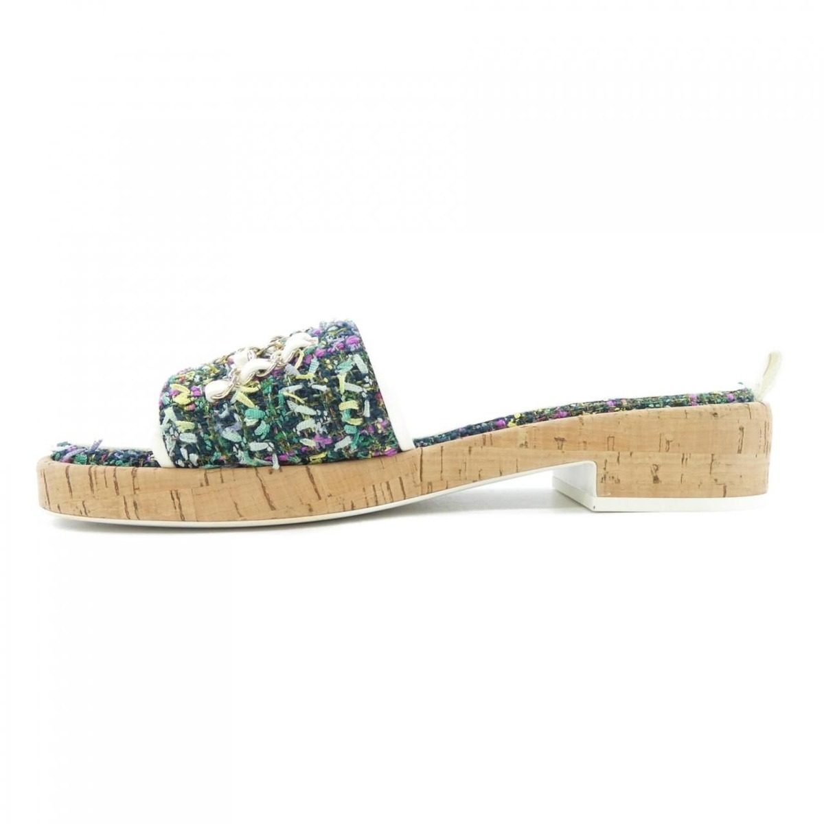 Chanel Sandals Green — view 2