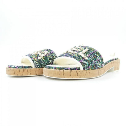 Chanel Sandals Green — view 3