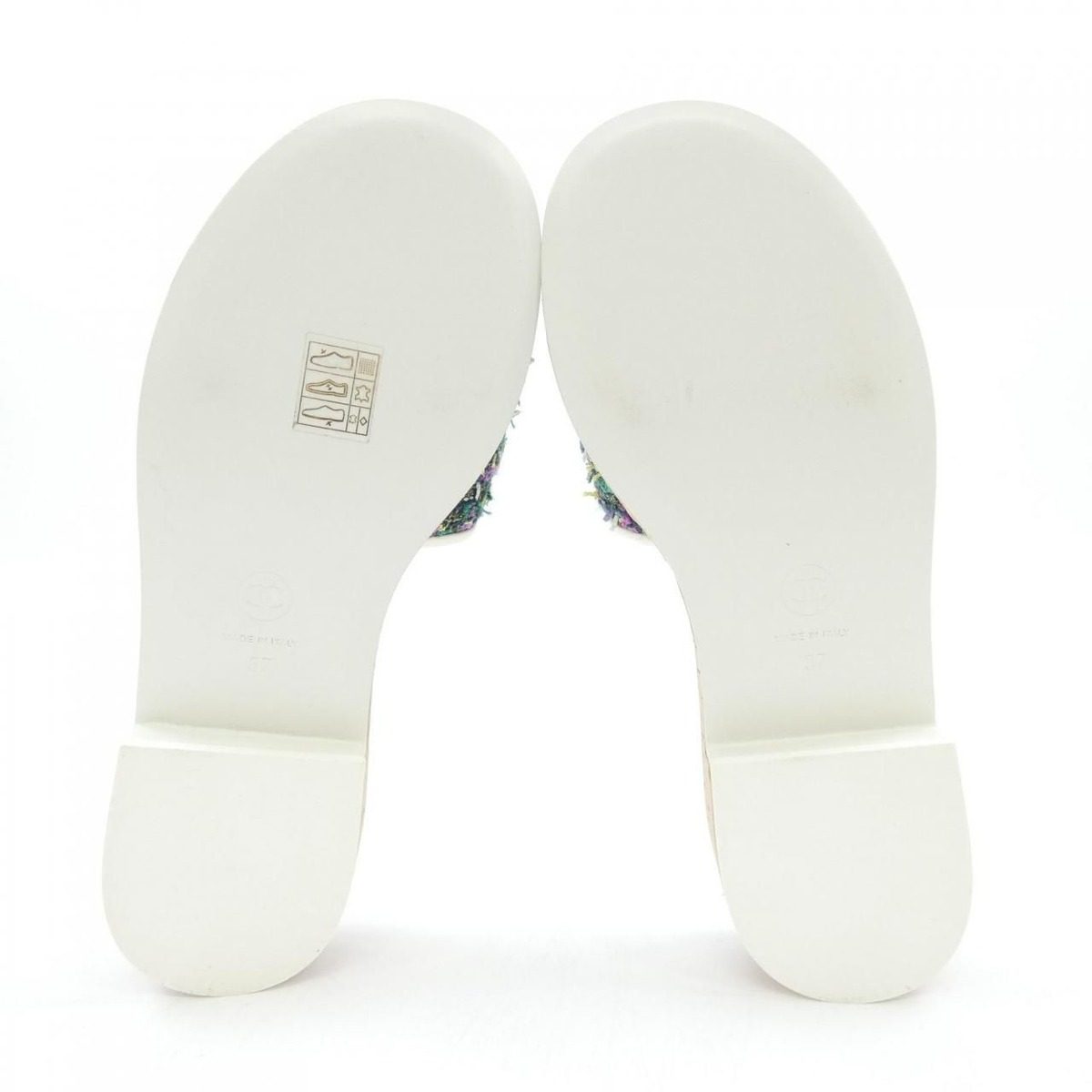 Chanel Sandals Green — view 4