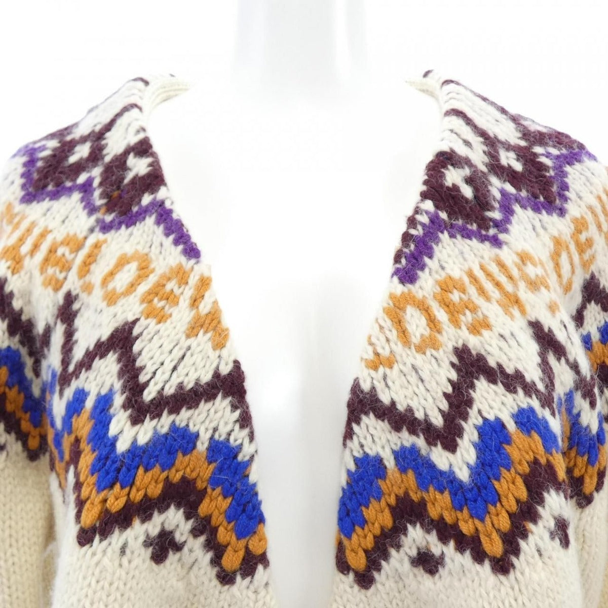 Loewe Cardigan Brown Beige Blue — view 6