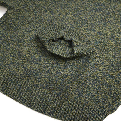 Loewe 23aw Wool Trommelange Trompe L'oeil Knit Sweater S540y14kds Khaki XS
