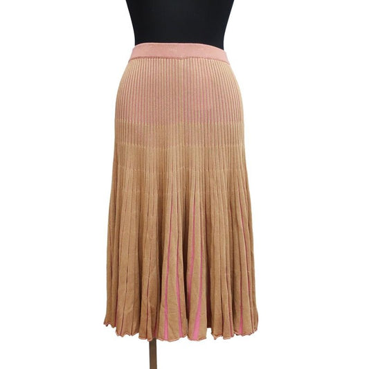 Gucci Skirt Beige Pink Size S Waist Togo Mug Rayon Cotton