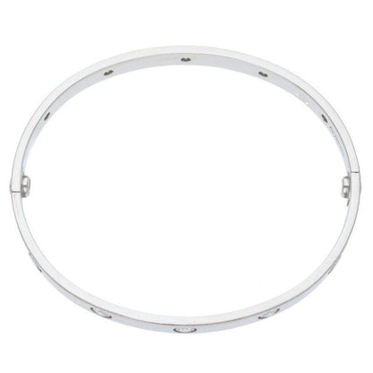 Cartier LOVE Bracelet Diamonds New Shape 18K White Gold Diamond Bracelet Men's