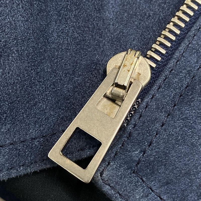 Loewe Blouson Size 52 Mens - Navy Suede/17139352100/h1268318ar