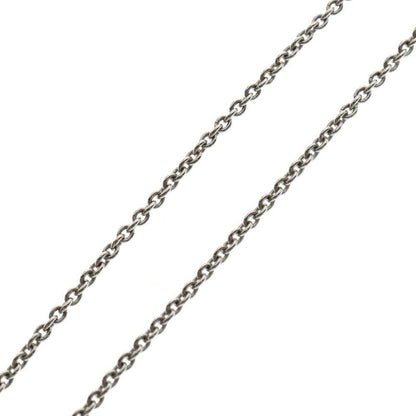 Louis Vuitton Go-14 LV Logo Chain Necklace Silver M01872 Le0274
