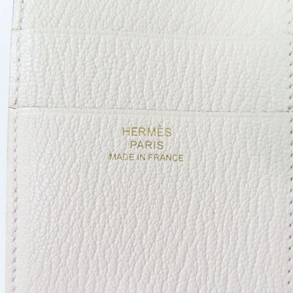 Hermes Bearn Combine Nata Gold Hardware H Logo Hardware Compact Wallet Chevre