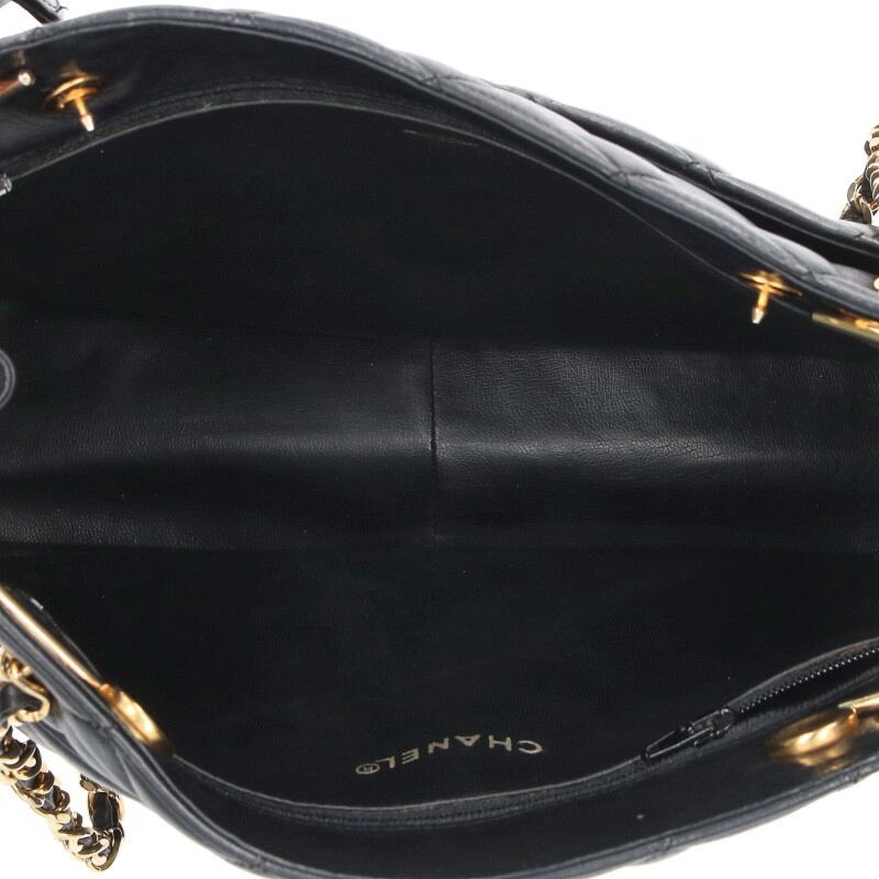 Chanel Matelasse Chain Shoulder Tote Bag With Coco Mark Charm Women