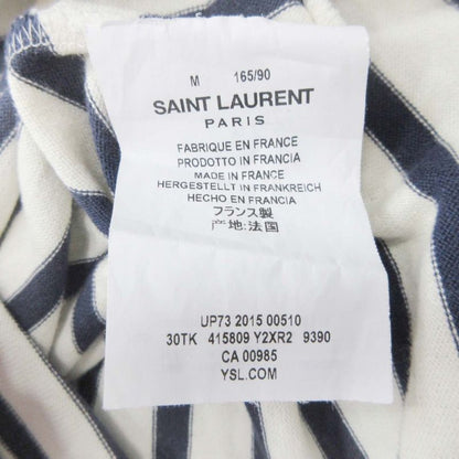 Good 16ss Saint Laurent Eddy Period Striped Tank Top Cut and Sewn Tops Cotton