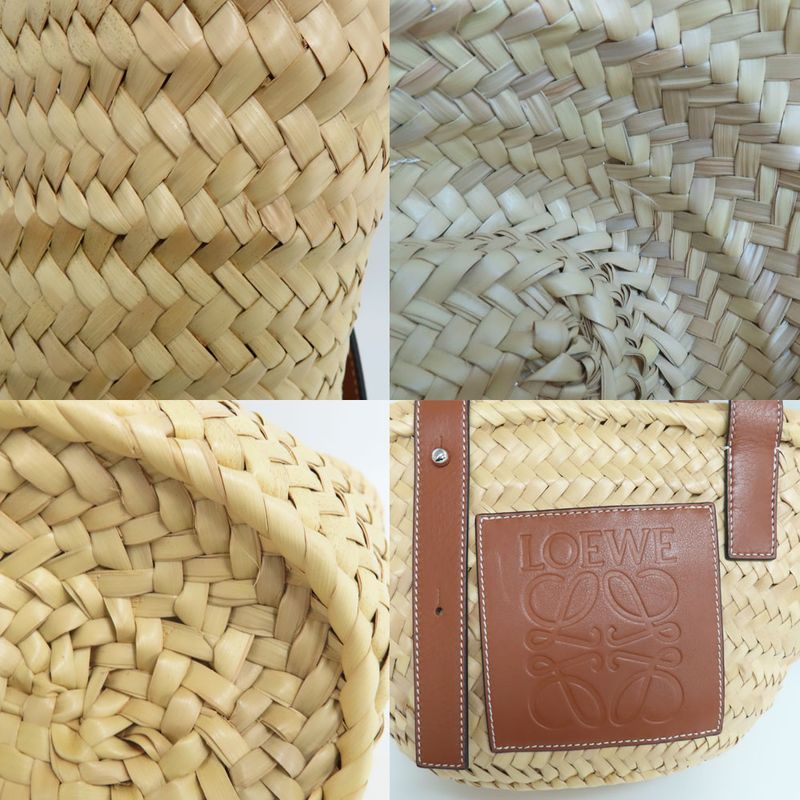 Loewe Basket Bag Small 327.02s93 Anagram Natural Tan Raffia Basket Bag