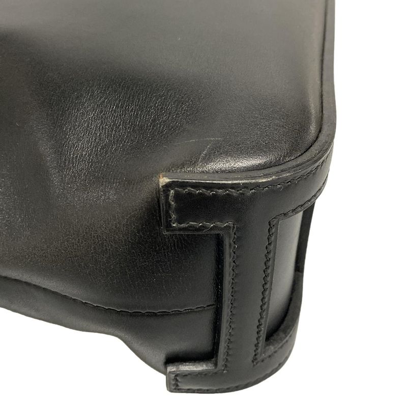 Hermes Handbag Escapada Black Silver Hardware