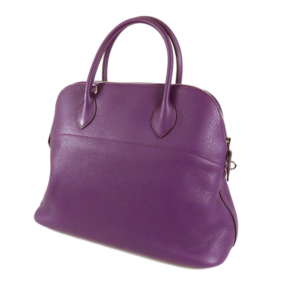 Hermes Bolide 35 Ultra Violet Silver Taurillon 2-Way Shoulder Bag — view 2