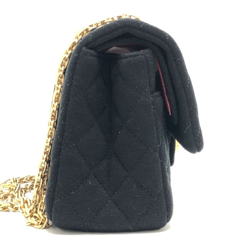 Chanel Shoulder Bag 255 Coco Chanel Message Motif Black