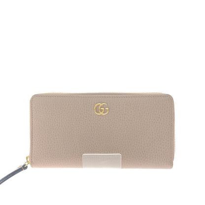 Gucci Women's Long Wallet Zip Around Wallet Petit Marmont Gold Hardware GG