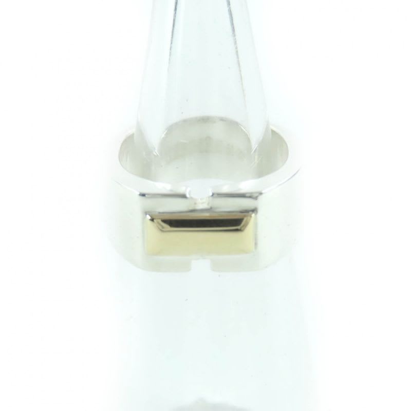 Hermes Vintage Bucket Ring 925 18K Silver Gold 50 To Size