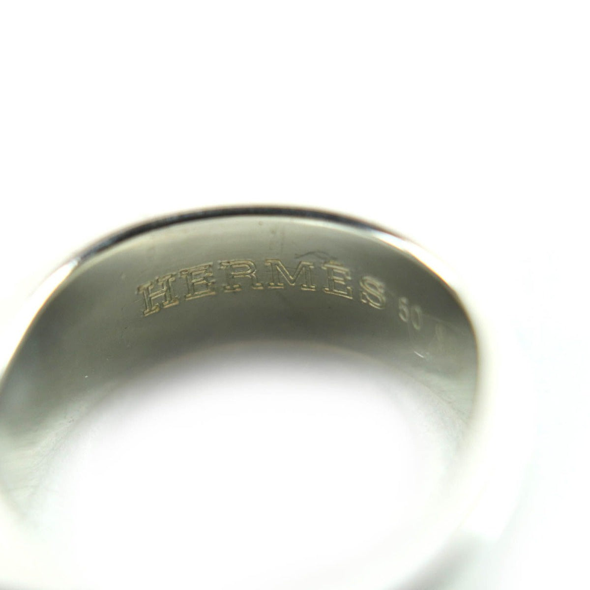 Hermes Vintage Bucket Ring 925 18K Silver Gold 50 To Size — view 10