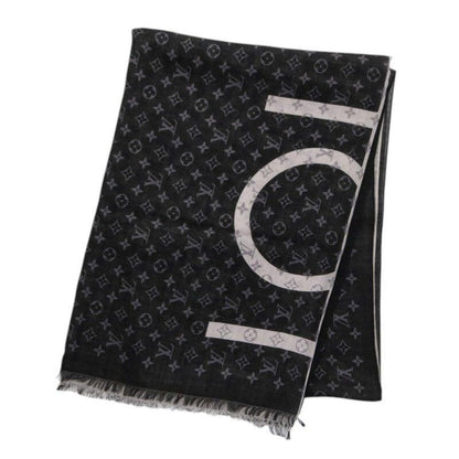 Louis Vuitton Monogram Cashmere Silk Large Shawl Scarf