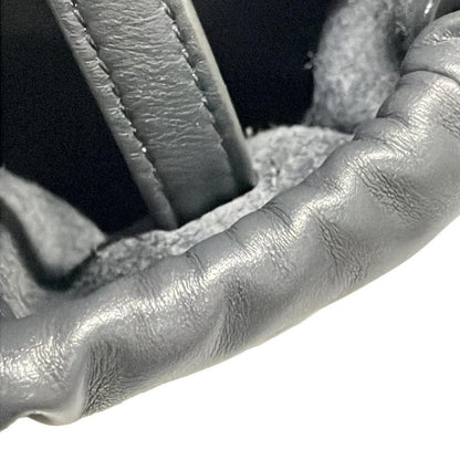 Celine Tote Bag Small Cabas Drawstring Cuir Triomphe Grey Leather