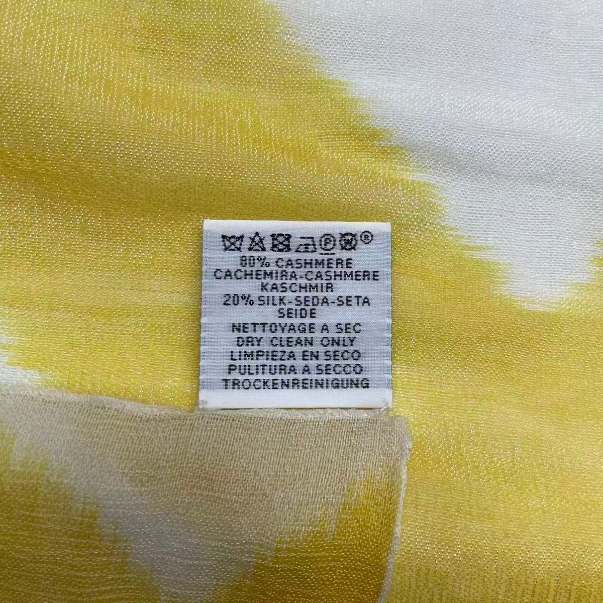Hermes Carre 140 Juan Scarf Cashmere Silk Logo Shawl Multicolor — view 8