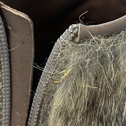 Chanel 10aw Fur Short Boots G27513 Beige 36