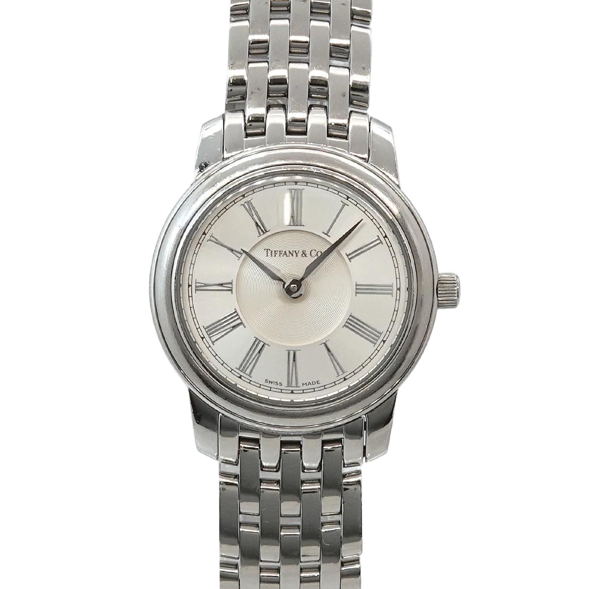 Tiffany & Co Mark Round Watch Silver Quartz