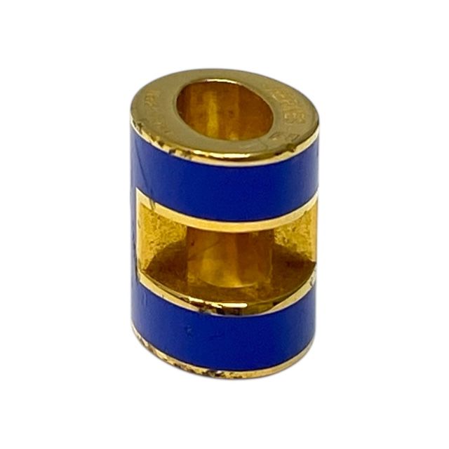 Hermes Mini Pop Ash H Necklace Pendant Top Charm H Logo Gold Blue Hermes Ladies