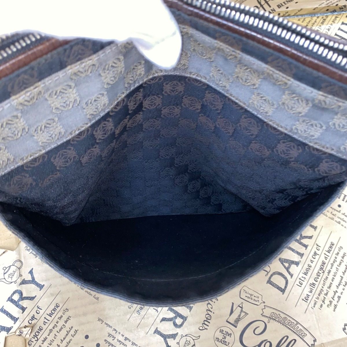 Loewe Shoulder Bag Crossbody Anagram Travel Formal — view 11