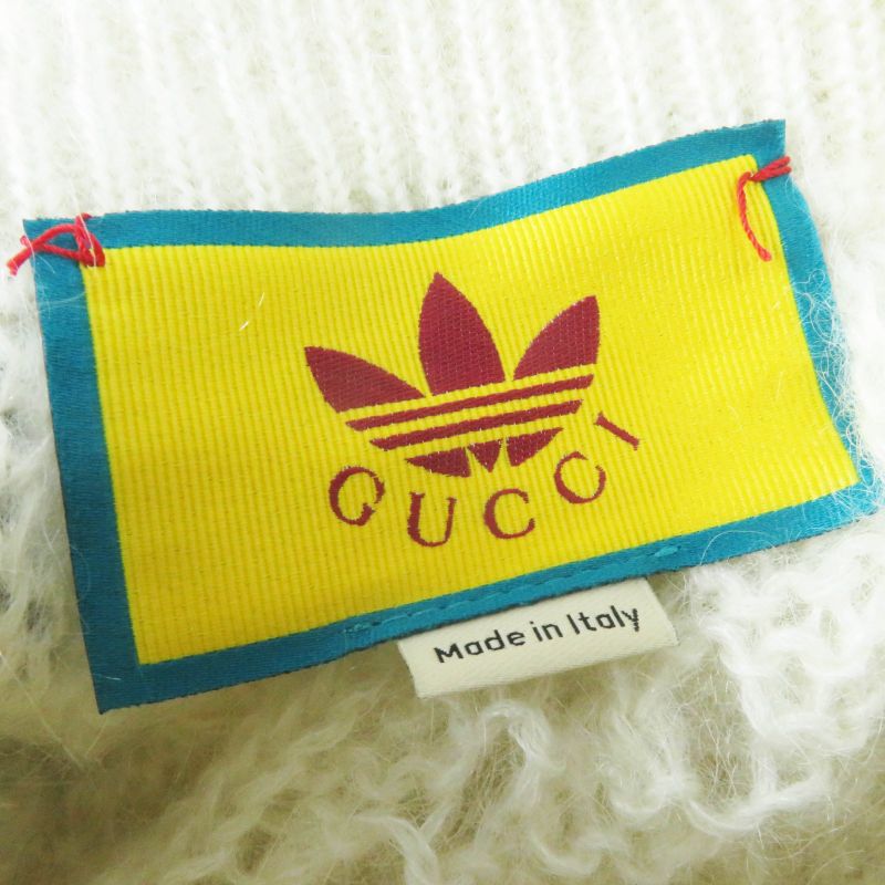 Gucci×adidas Gucci×adidas 721504 Mohair Trefoil Embroidery Knit Long Pants