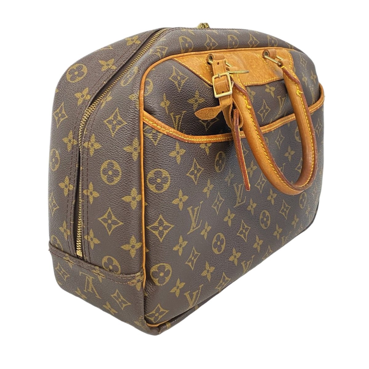 Louis Vuitton Handbag Monogram Deauville Brown — view 2