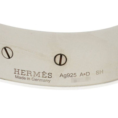 Hermes Collier De Chien MM Collier De Chien MM Silver Bangle Bracelet Men's SH