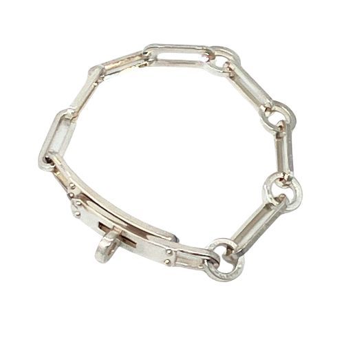 Hermes Bracelet Simple Tour De Force 7 Frames Silver 925 Silver