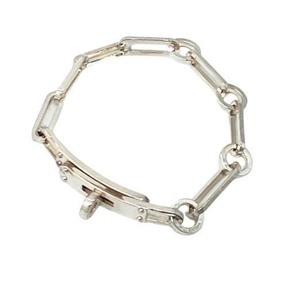Hermes Bracelet Simple Tour De Force 7 Frames Silver 925 Silver