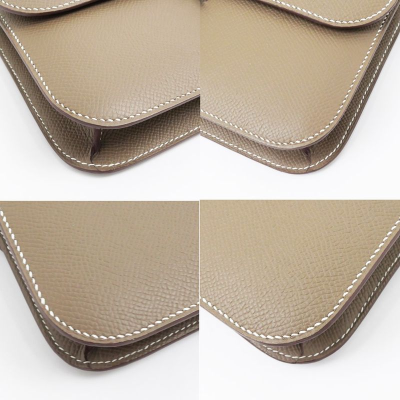 Hermes Constance Elan Miroir Etoupe W Engraved Epson Shoulder Bag Beige