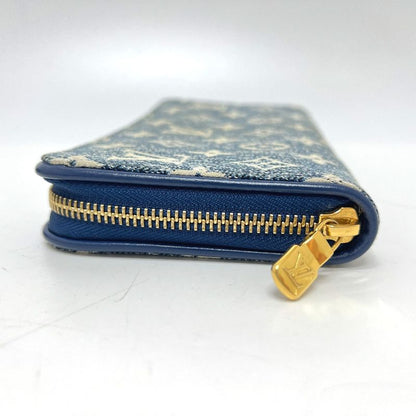 Louis Vuitton Long Wallet Monogram Jacquard Denim Zippy Wallet M81226 Denim Blue